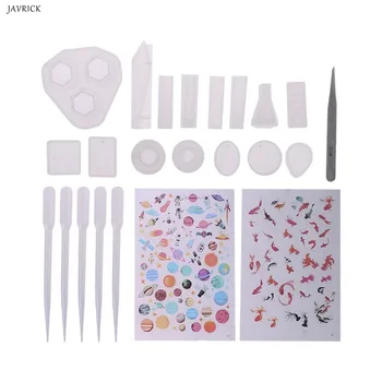 

JAVRICK Epoxy Resin Silicone Pendant Mold DIY Handmade Jewelry Craft Making Tools Fill Material