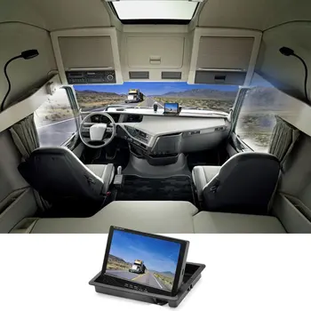 

F0505 Auto 7 Inch TFT LCD Car Monitor With Waterproof LEDs Night Vision Reverse Camera Backup Camera Kit For Bus Truck
