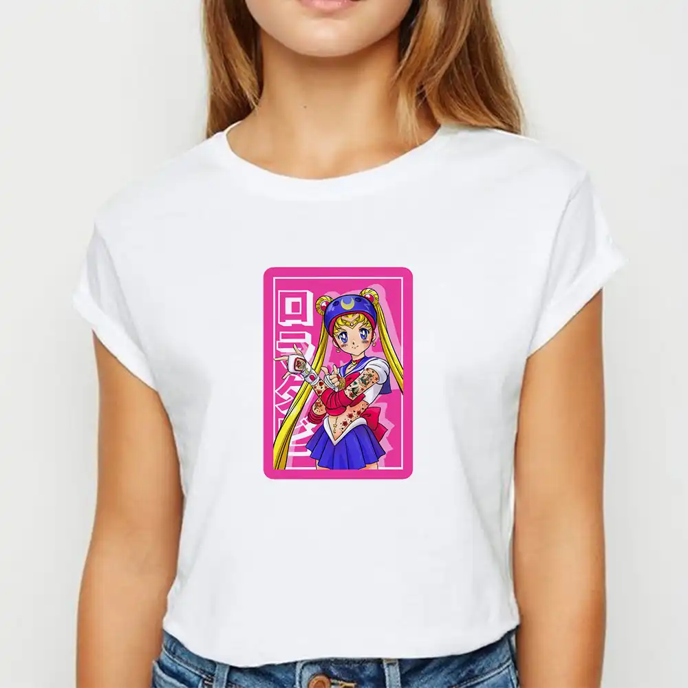 緩い美少女戦士セーラームーンtシャツ春夏tシャツ女性かわいい漫画tシャツカジュアルラウンドネックtシャツ Tシャツ Aliexpress 緩い美少女戦士セーラームーンtシャツ春夏tシャツ女性かわいい漫画tシャツカジュアルラウンドネックtシャツ Tシャツ Aliexpress