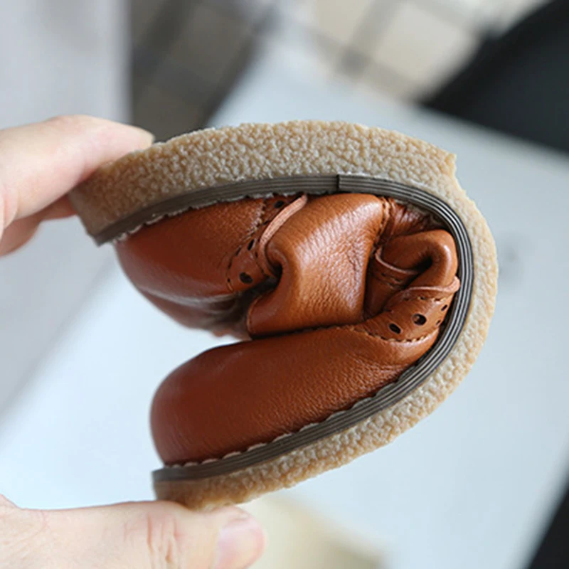 New Spring Autumn Children Leather Shoes for Boys Girls Casual Shoes Kids Soft Bottom Casual Outdoor Baby Sneakers