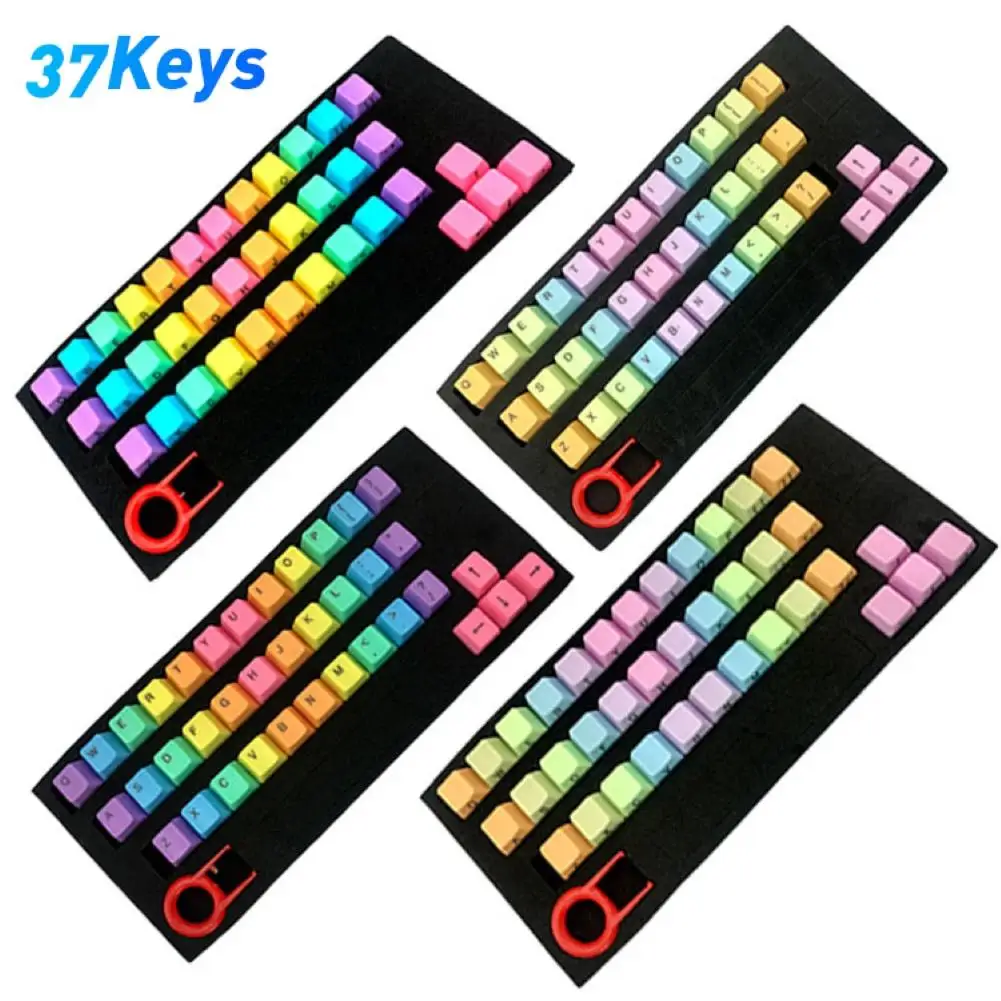 37 Key Mechanical Keyboard Gaming Practical Backlit Keycap Set PBT Replacement Colorful Fashion Translucidus Computer Accessory 37 Key Mechanical Keyboard Gaming Practical Backlit Keycap Set PBT Replacement Colorful Fashion Translucidus Computer Accessory