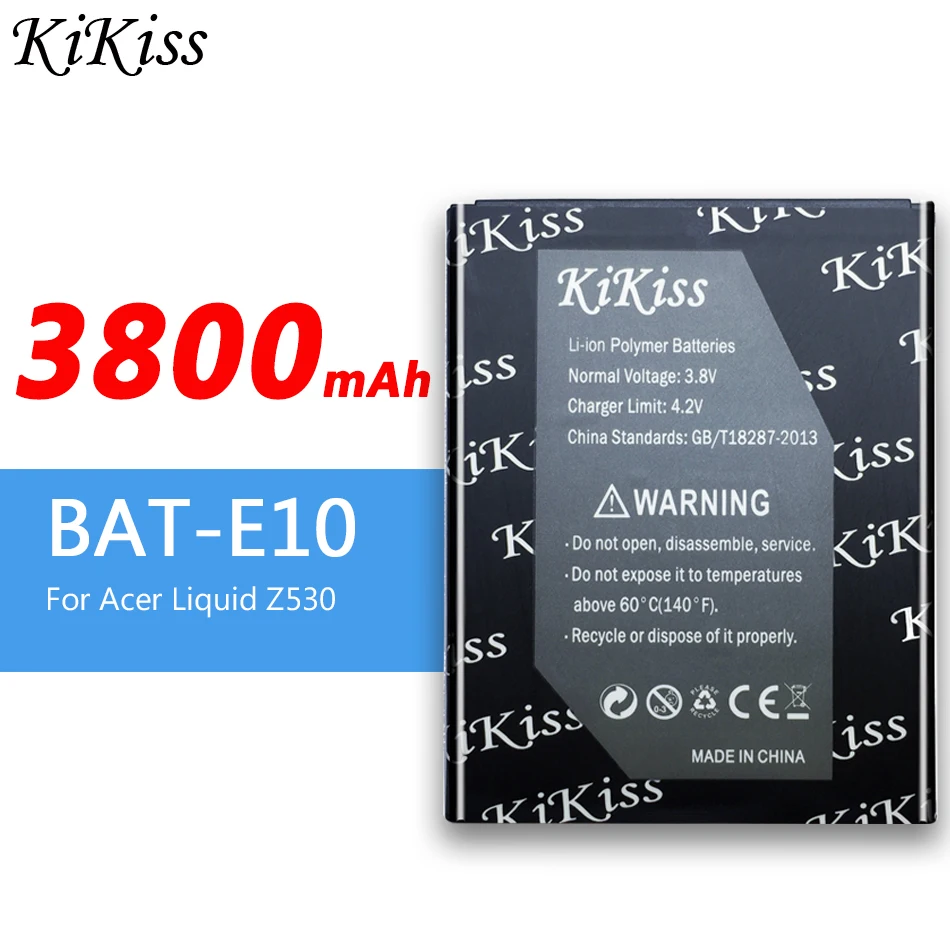 BAT-E10 для Acer жидкости Z530 LTE T02 Z530S летучей мыши E10 (1ICP4/58/71) ICP9375870L1 3800 мА/ч мобильный