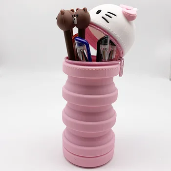 

Free DropShipping Stationery Bag Cute Kawaii Duck Cartoon 3D Pencil Case for School Supplies and Office Supplies Stationery