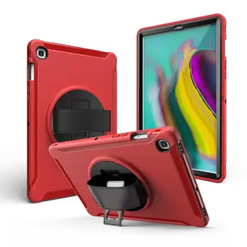 

BuzzLee for Samsung Galaxy Tab S5E 10.5 inch SM-T720 PC +TPU Tablet Case Rugged Duty Tablet Stand Protective Cover w/ Hand Strap