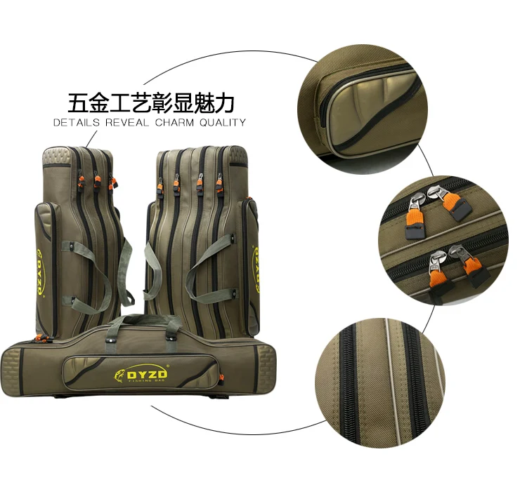 Wallet 1.3 Thick Backpack Fishing Gear 130cm1 M 3 Machinery Households Soft Cloth Set of Rock Fishing Rod Bag Belly Hard Case