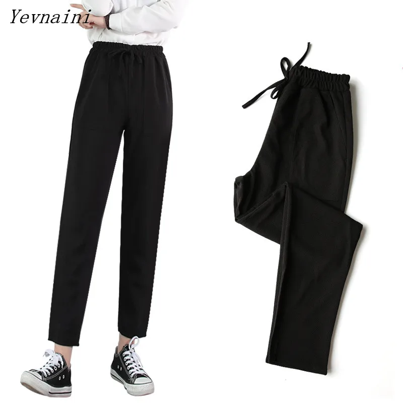 

Casual Pants High Waist Autumn Belted Straight Leg Slacks Office Lady Suit Pants Women Trousers Work Pants Women Trousers Thin