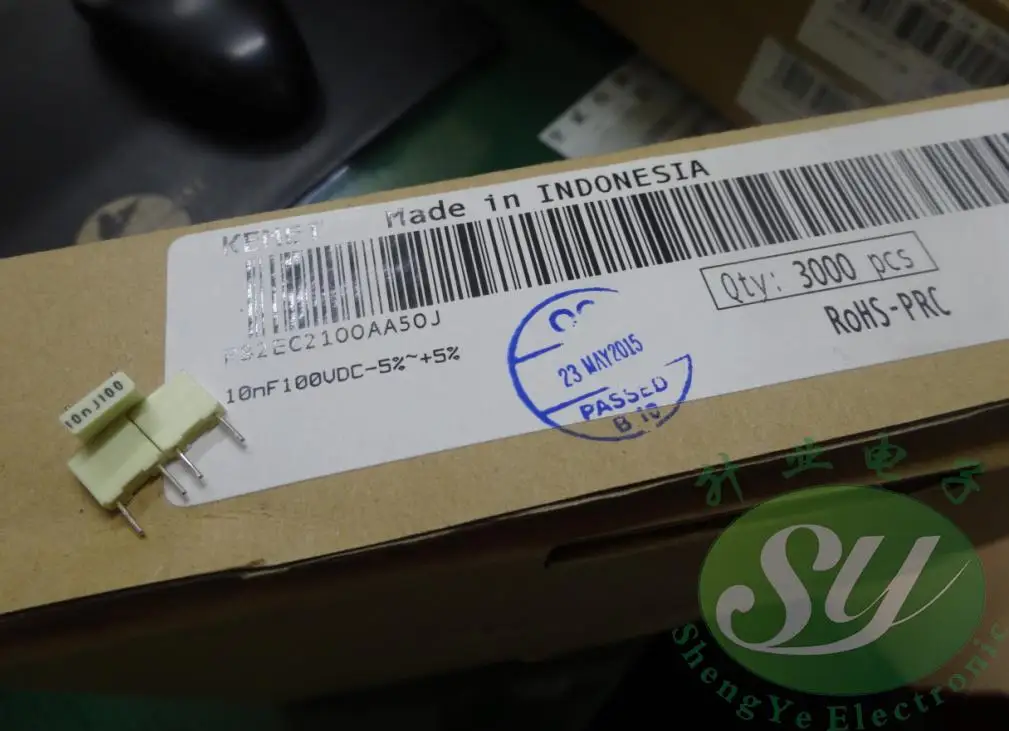 50 шт. KEMET AV R82EC2100AA50J 0,01 мкФ/100 V 10nf 103 пленочный конденсатор