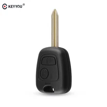 Keyyou chave eletrônica para carros, chave de carro com 2 botões remotos, caixa de chave, chave, fob para peugeot partner, boxer, sx9 blade