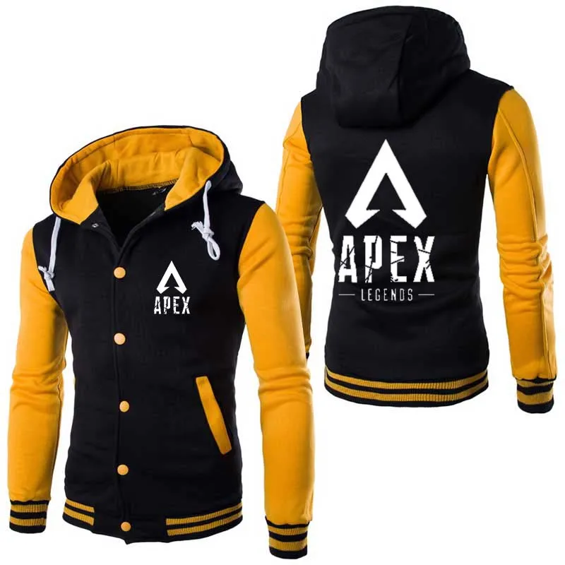 Высокое качество дизайн стильные игры Apex leyendas Толстовка Мужская Косплей толстовки крутой тонкий бейсбольной куртке костюм пальто