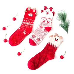 New Designs Warm Gift Socks with Box Funny Christmas Socks Woman Tube Sock Compression Socks