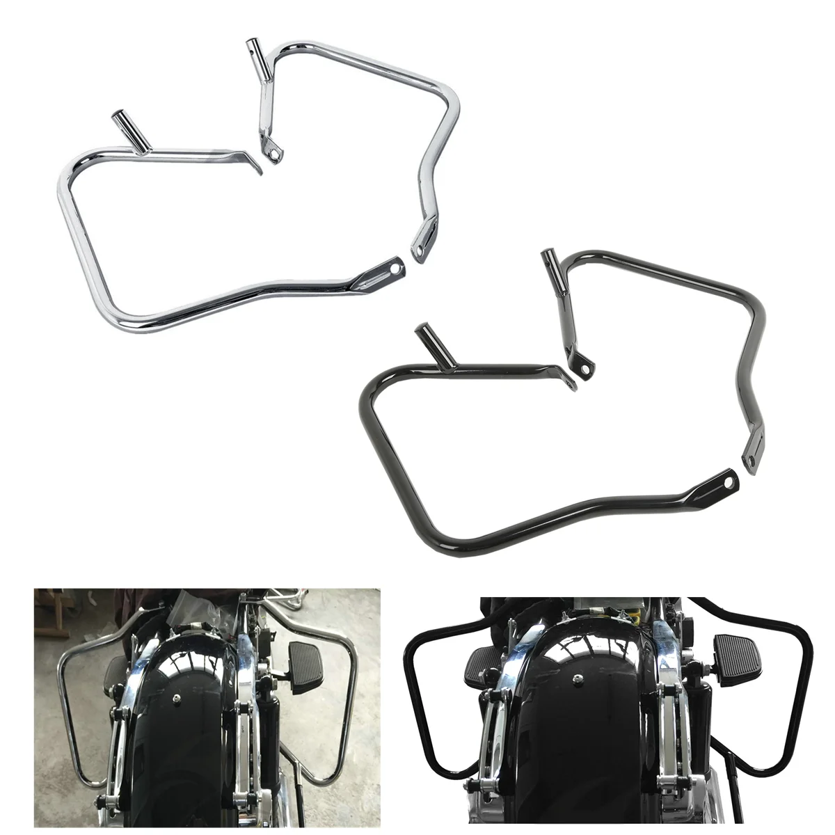 Мотоциклетные седельные сумки защитный Кронштейн для Harley Touring Road King Electra Glide Ultra