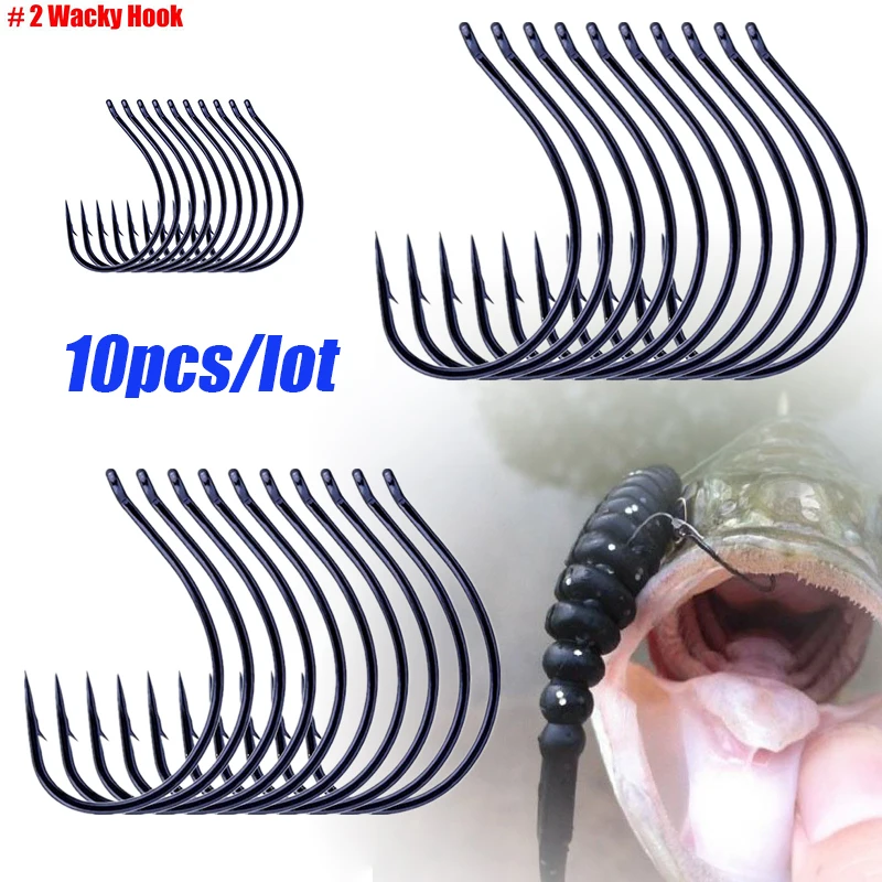 Практичный 10 шт./лот высокое качество шуруповертный крючок рыболовный