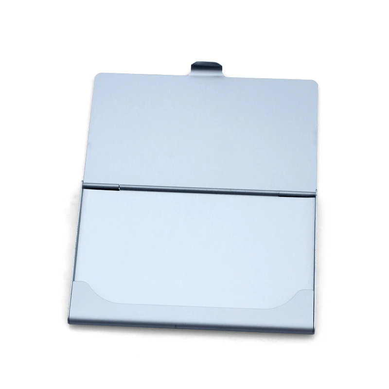 Business Name Credit ID Card Case Holder Aluminum Business Card Holder card files Aluminum Silver Color (5)