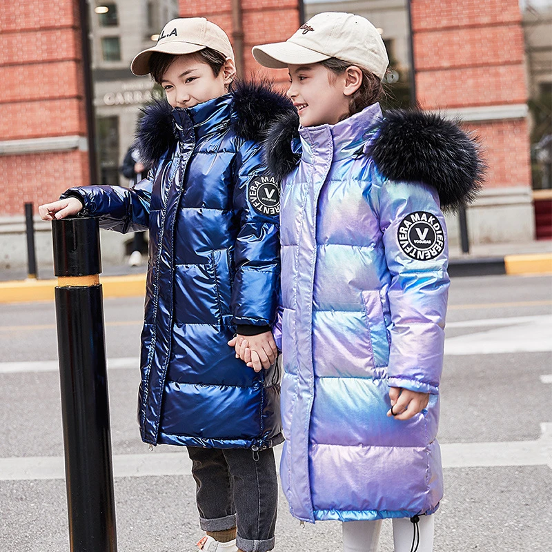 Scsech Marque Fille Doudoune Chaude Bebe Enfants Epaississement Vetements D Exterieur Pour L Hiver Froid Vers Le Bas Parkas Manteau Fourrure Enfant Adolescent Wj Aliexpress