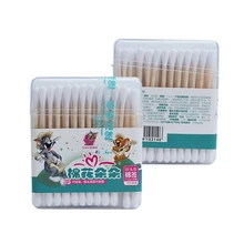 50/200 шт./упак. бамбуковые ватные палочки ватные тампоны медицинские для чистки ушей деревянные палочки для макияжа медицинские инструменты тампоны Cotonete