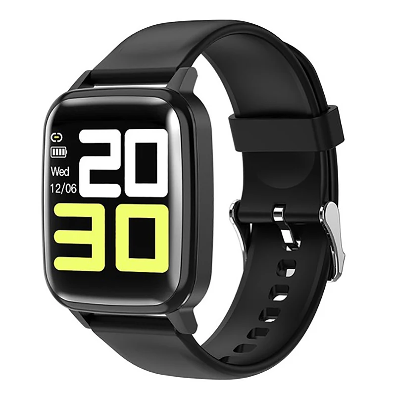 

R1 Smart Watch Bluetooth Sport Wristband Heart Rate Blood Pressure Blood Oxygen Sleep Monitor Reminder Wearable Devices Black