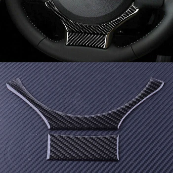 

DWCX Carbon Fiber Steering Wheel Cover Trim Stripes Panel Frame Black Fit for Lexus IS250 IS300 IS350 2014 2015 2016 2017