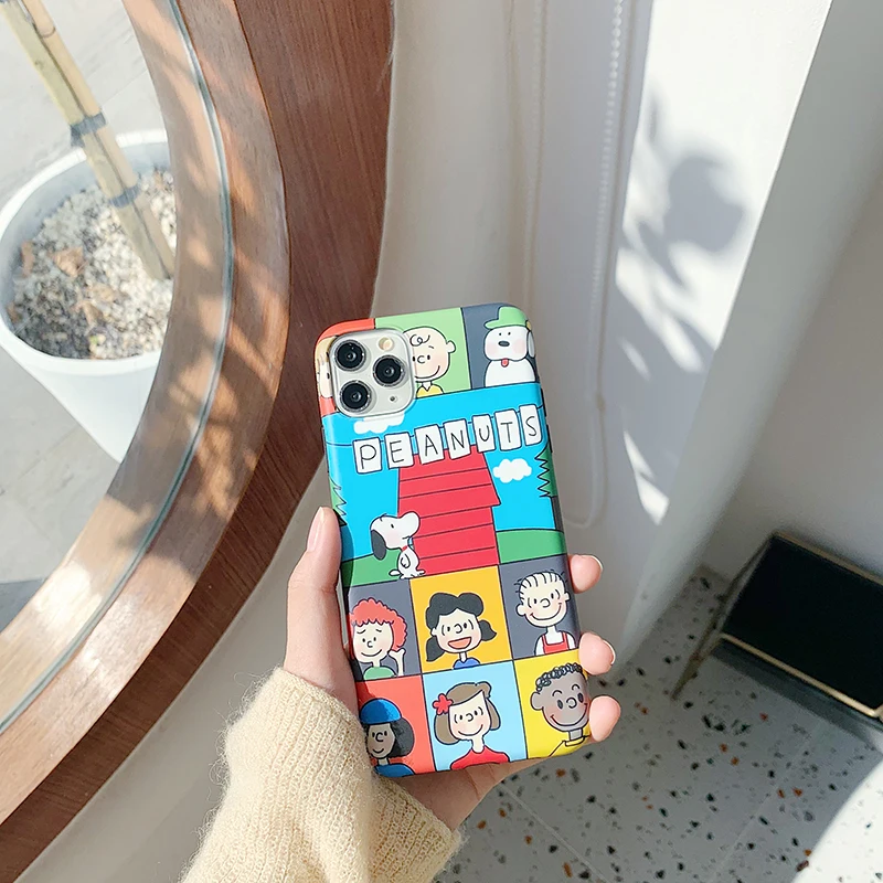 Чехлы для телефонов iphone 11Pro XS Max X XR с милым рисунком из мультфильма "Charlie Lucy", матовый мягкий чехол для iphone 11 7 8 Plus, чехлы для задней панели