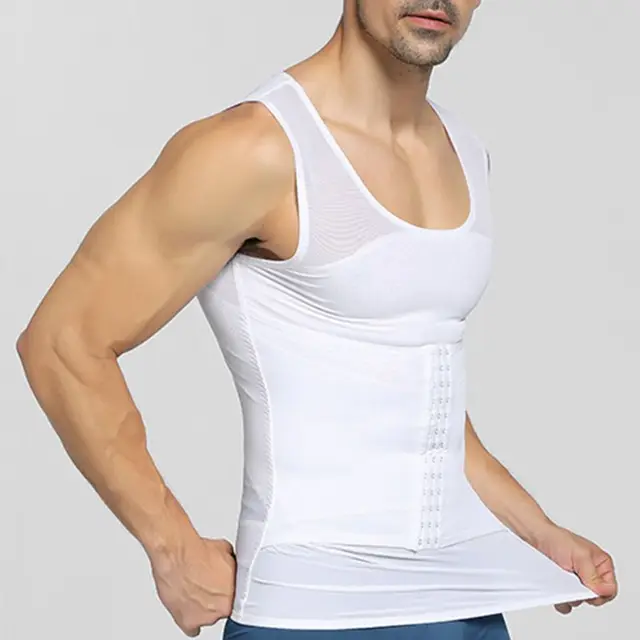 Men Slimming Chest Undershirt Compression Vest