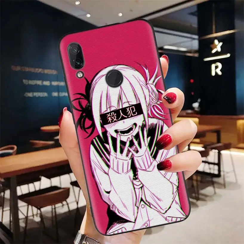 Vaporwave космический аниме черный чехол для Xiao mi Red mi Note 8 7 7S 7A 6 S2 GO K20 Pro+ 6A mi 6X 5X A1 CC 9 8 мягкий чехол для телефона - Цвет: BD093-7