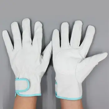 

1 Pair Safety Working Gloves Wear Resistant Electric Welder's Labor Protective Gloves Leather Industrial Gloves