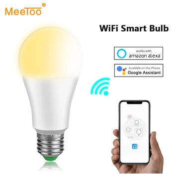 

WiFi Smart Bulb B22 E27 LED Bulb Lamp 15W Voice App Remote Control Walk-up Light Bulbs Work With Amazon Alexa Echo Google Home