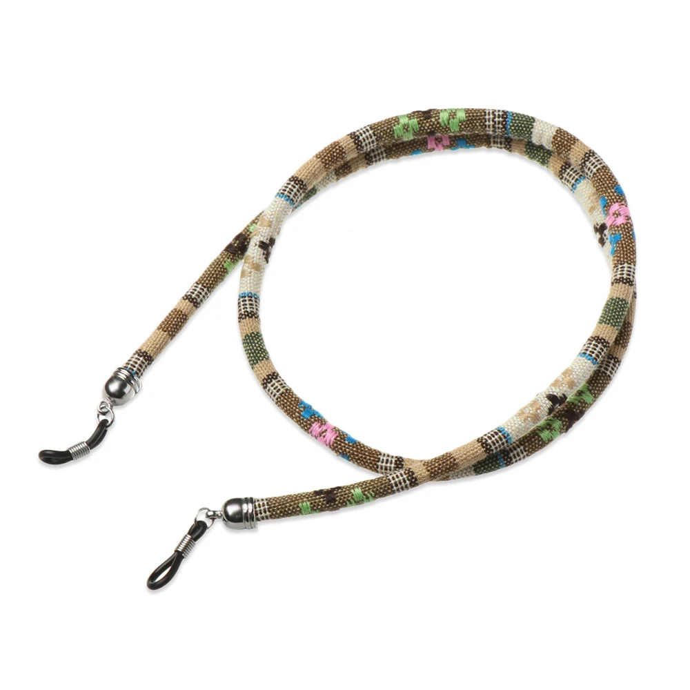 Vibrant Acrylic Beaded Eyewear Chain with Vintage Neck Strap