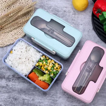 

Leakproof Lunch Box Hiking Camping Office School Portable Food Container Microwave Heating Seal Keep Fresh Tableware Bento Box
