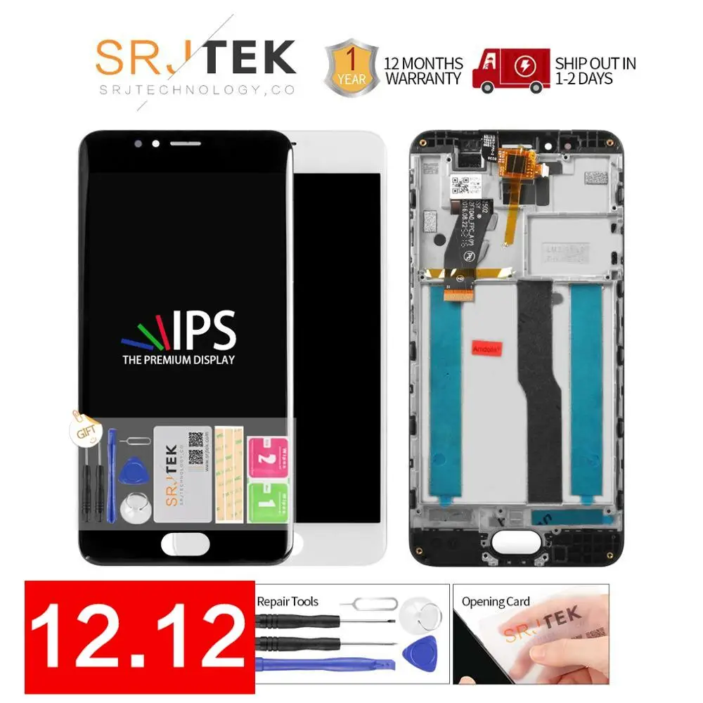Ceny 100% testowane 5.2 cal 1280x720 dla Meizu M5S Meilan 5S wyświetlacz LCD ekran dotykowy części zamienne do montażu digitizera M612H M612M