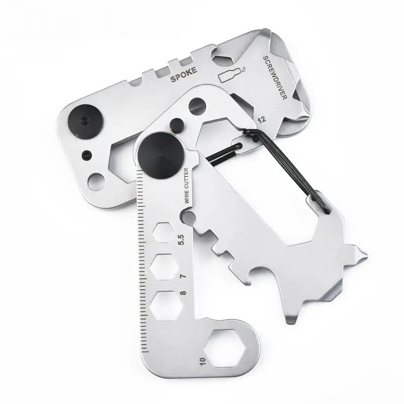 

Outdoor card tool portable hand card bottle opener emergency electrical tools for electricians keychain Household Tool Set