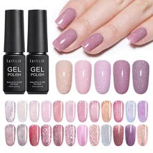 LILYCUTE 7 мл розовая серия блеск изюминка УФ-гель для ногтей Полупостоянный долговечный замачиваемый Гель-лак УФ светодиодный гель-лампа