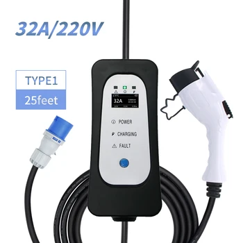 

Car charger Level 2 EV Charger SAE J1772 16A 32A EVSE Type1 Adapter Portable Electric Vehicle Charging Stations for Electric Car