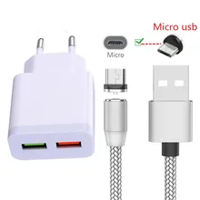 Для samsung galaxy A10 A7 A6 A5 A3 J4 huawei Honor 8x 7a Redmi 5 Note 6 Realme 3 Pro Магнитный usb-кабель для зарядного устройства type C