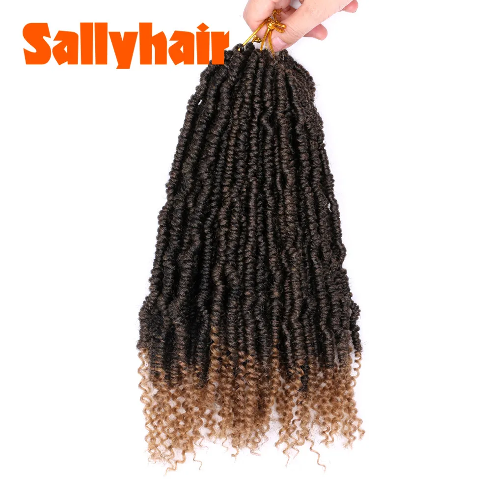 Sallyhair Bomb Twist 12 дюймовые пушистые предварительно закрученные вязаные косички