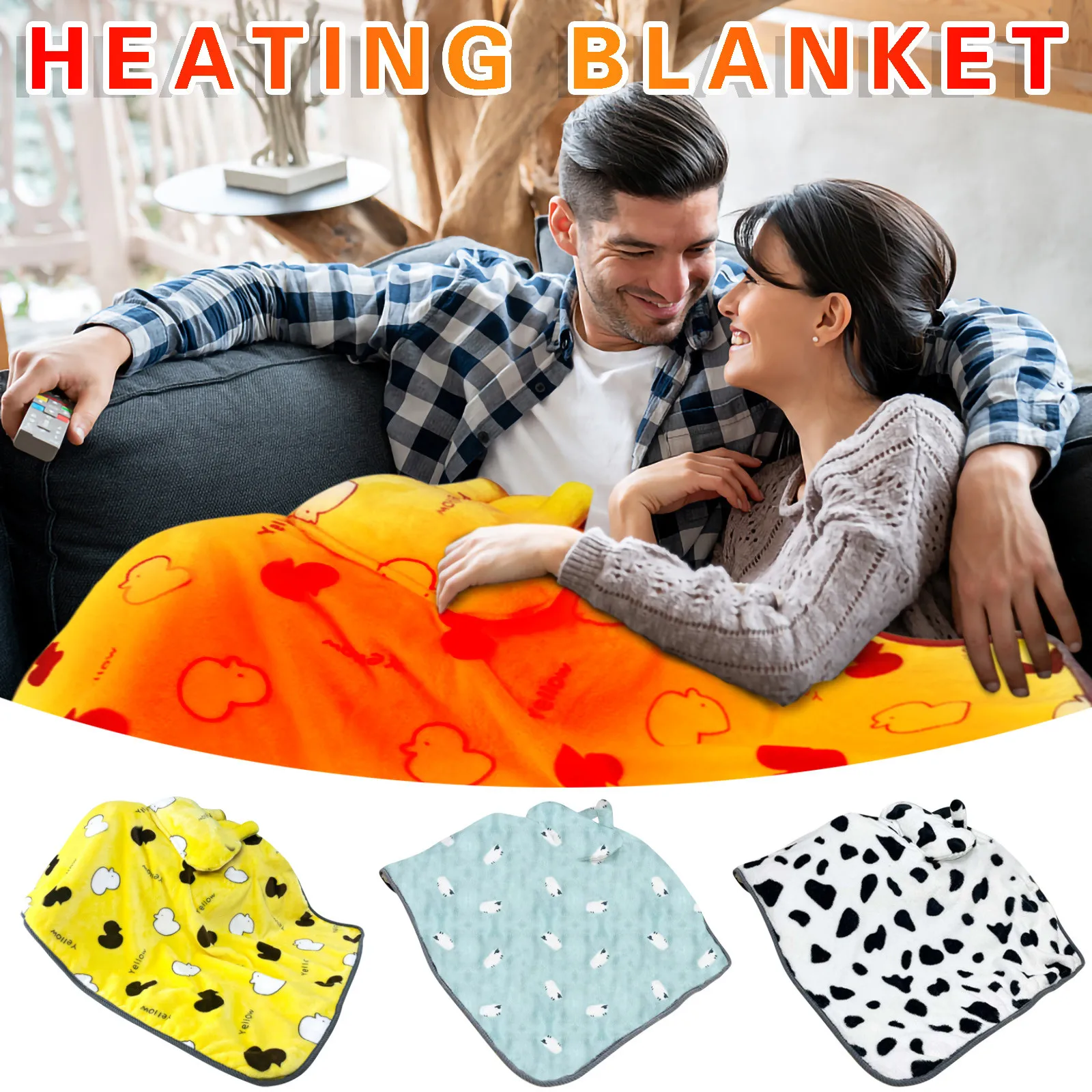 Usb Plug In Warm Up Blanket Cover Leg Shawl Knee Pad Multifunctional Washable Warm Up Electric