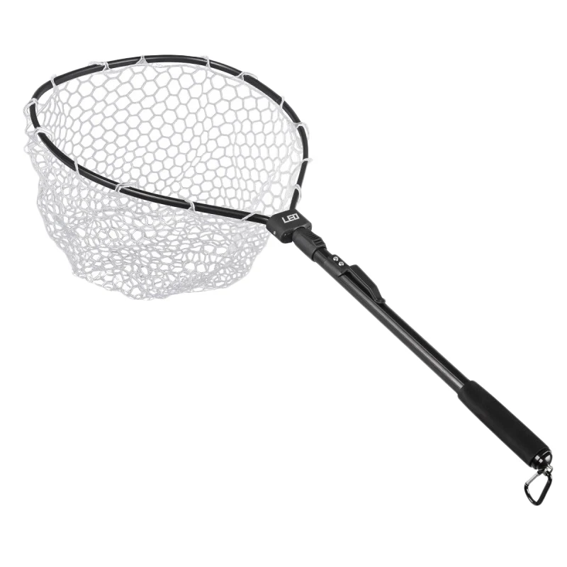 

Leo Fly Fishing Net Fish Landing Net With Folding Aluminum Handle And Soft Rubber Mesh Perfect For Catch And Release