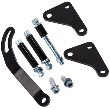 

Black Power Steering Pump Mounting Bracket SWP Saginaw for GM SB Chevy 350