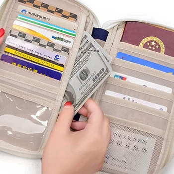 

Travel Organizer Passport Holder Card Package Credit Card Holder Wallet Document Package Fashion Multi Pockets Card Pack
