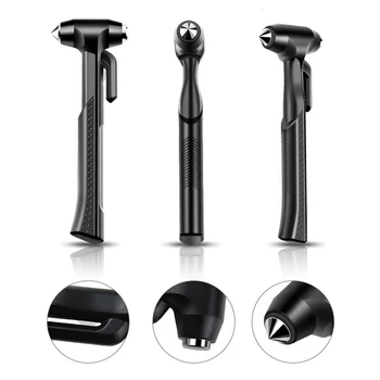 

Carbon Steel Safety Hammer Car Life Auto Emergency Escape Rescue Tool Seatbelt Cutter Window Punch Glass Breaker Long Handle
