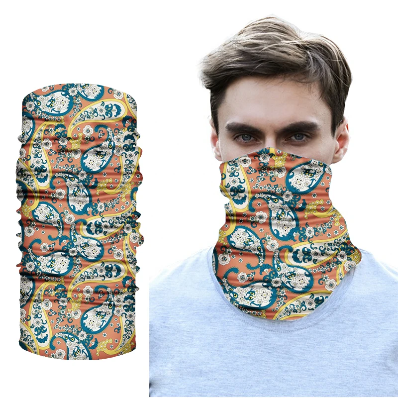 

Outdoor Scarf Seamless Tube Bandana Motorcycle Bike Mask Buffe Sports Hunting Kerchief Multi Use Face Shields UV Neck Gaiter