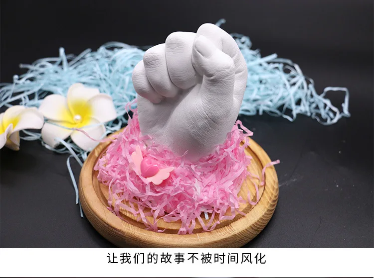 Модель порошка ke long fen гипсовый порошок DIY ручной ноги следы детские 3D пары ручной плесень аксессуары низкая цена