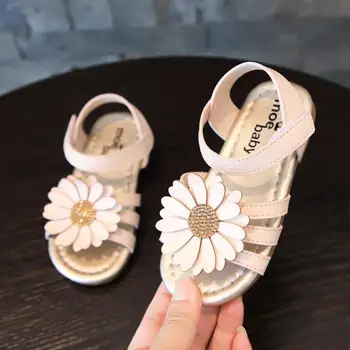 

Summer Children Shoes For Girls Cute Flower Baby Sandals Kids shoes Girls Sandals Toddler Baby shoes pink white Princess Shoes