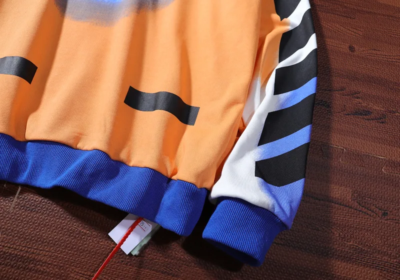 OFF WHITE 19FW Звездный всплеск Осень Зима Женщины Мужчины с капюшоном Толстовка