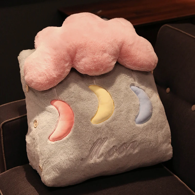 

Ins Cartoon Bedside Cushion Pillow Cute Triangle Lumbar Support for Office Chair Cushions Sofa Pillow Cojin Silla Gift FK028