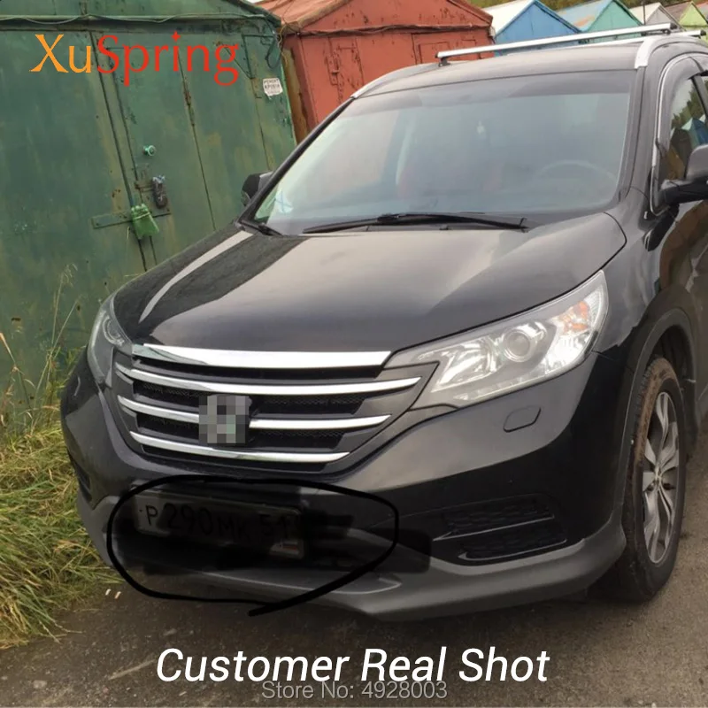 Для Honda CRV CR-V 2012- Хромированная передняя крышка крышки капота гриль губы литьевая гарнитура сетка стильные полоски на авто