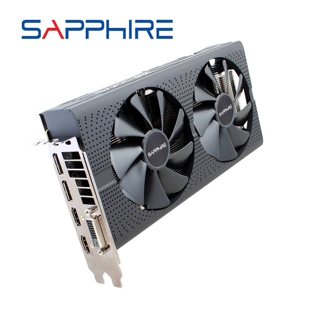 Новая Видеокарта SAPPHIRE AMD RX580 Radeon RX 580 8 ГБ GDDR5 256bit PCI для настольных ПК, игровая видеокарта для игр, использованные карты