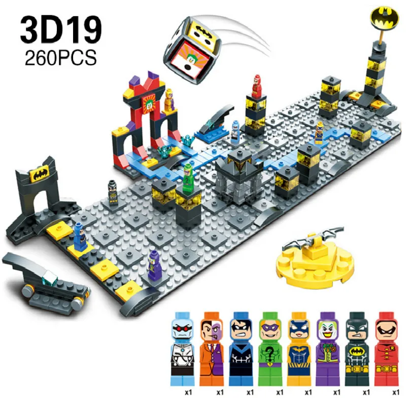 

260pcs children's educational toy scene tabletop game toy building block minifigure assembly build DIY educational toy gift