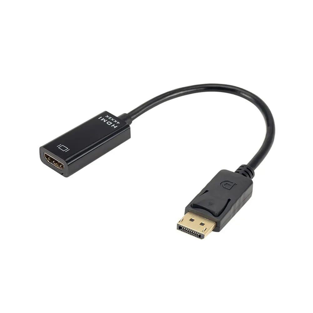DP to HDMI-compatible Male to Female Cable Adapter 1080P Converter Adapter Cable for PC Display Laptop Projector HD Audio DP to HDMI Cable Adapter Male To Female For Laptop PC Display Port Support 4k 1080P HDMI Cable Adapter Converter HDTV