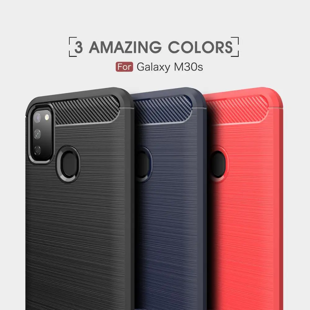 Carbon fiber anti-fall soft mobile phone case for -Samsung -galaxy M40 NOTE 9 10 Plus A70S A6 J4 J8 J6 2018 A8 A9 Star J2 CORE | Мобильные