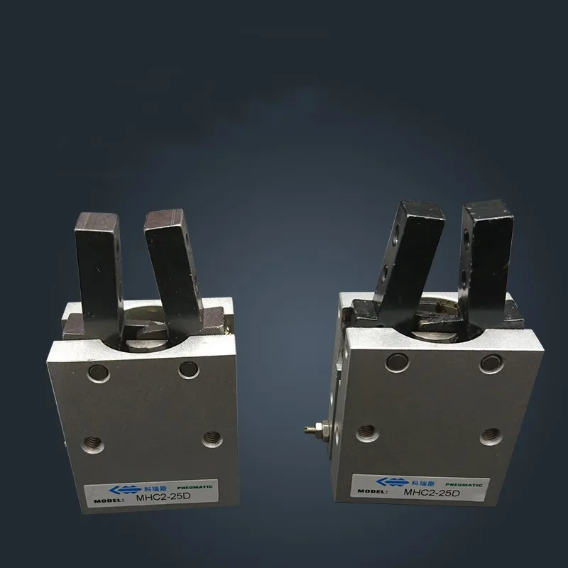 

MHC2 10D 16D 20D 25D 32D Double acting pneumatic gripper SMC type angular style aluminium clamps air cylinder manufacturers